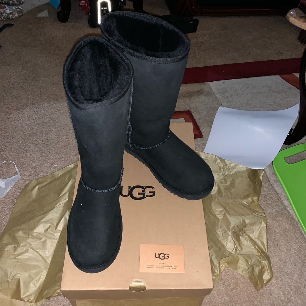 Kids Classic Tall black boots